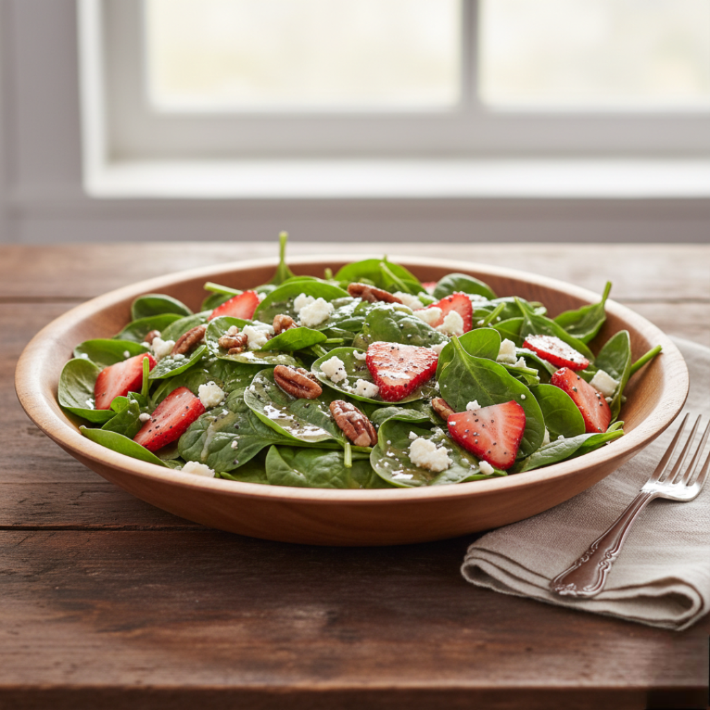 Strawberry Spinach Salad