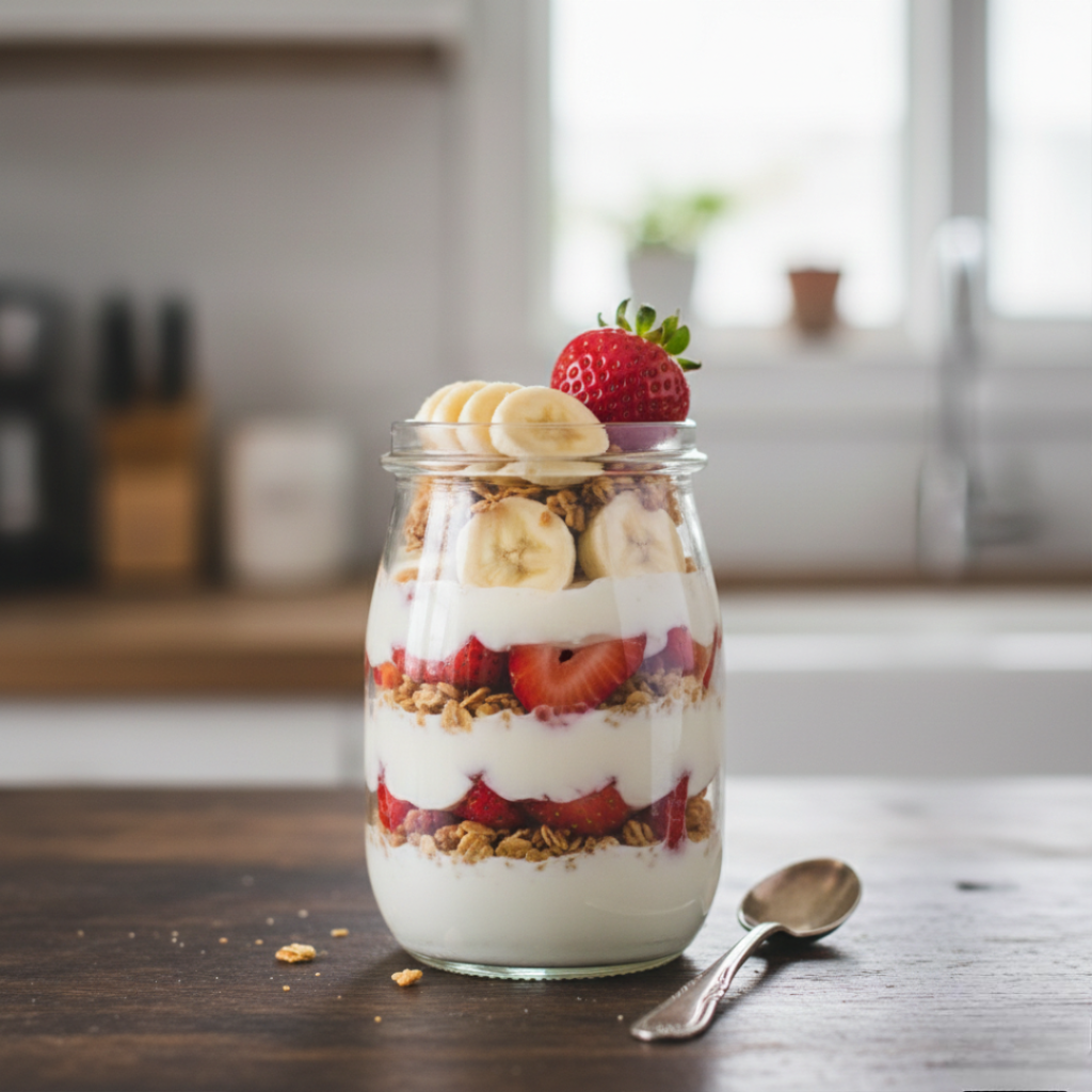 Strawberry Banana Yogurt Parfait