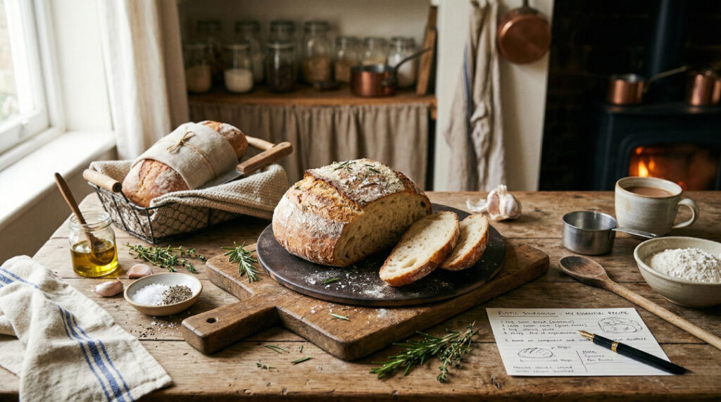 A glass mason jar filled to the brim with white marshmallow fluff, with a wooden spoon dipping into it.