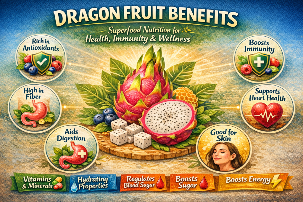 Dragon Fruit Benefits: Superfood Nutrition for Health Immunity & Wellness